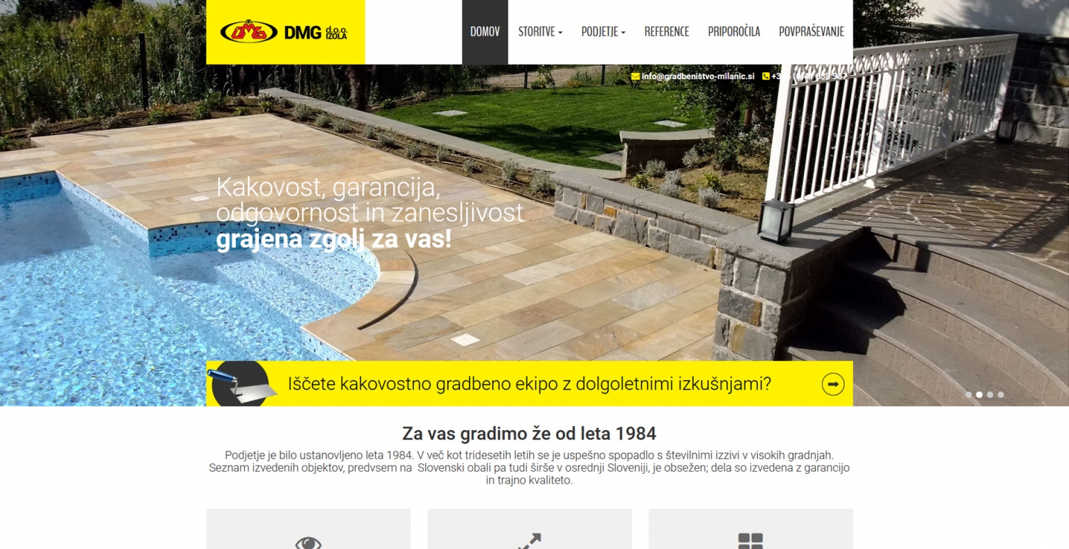 Gradbeništvo Milanič